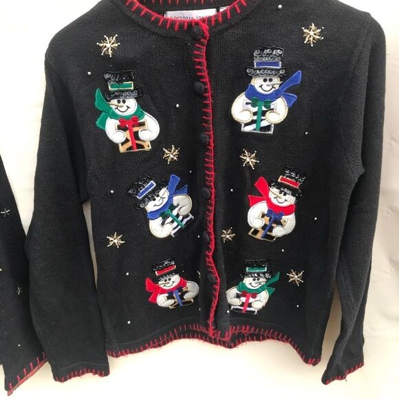 Planet And Company Christmas Sweater And Victoria Jones PM Snowman - Picture 10 of 11